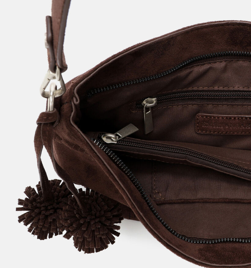 Emily & Noah Leanne Sac &agrave; bandouli&egrave;re en Brun fonc&eacute; pour femmes (378868)
