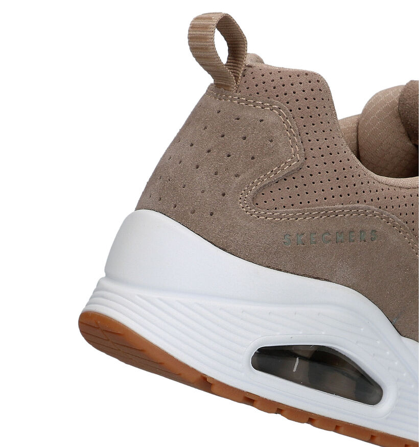 Skechers Uno Baskets en Beige en nubuck (322940)