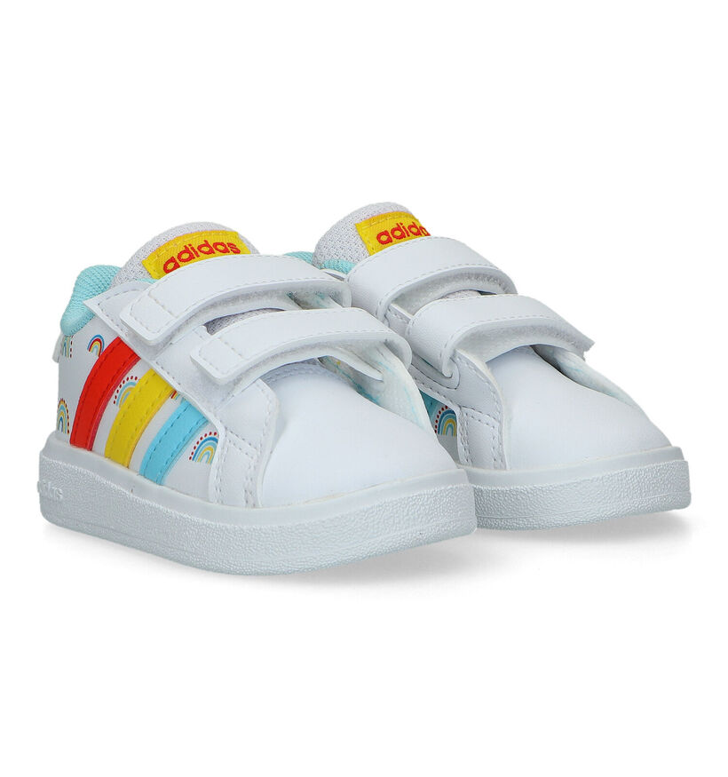 adidas Grand Court 2.0 CF Witte Sneakers voor meisjes (326903)