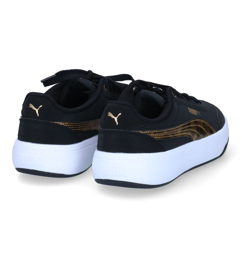Puma Tori Raw Metallics Zwarte Sneakers in kunststof (301383)