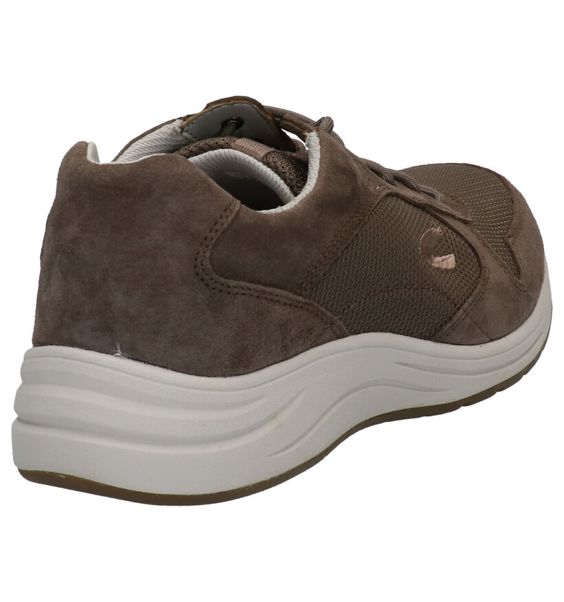 Camel Active Fusion Taupe Veterschoenen in daim (271299)