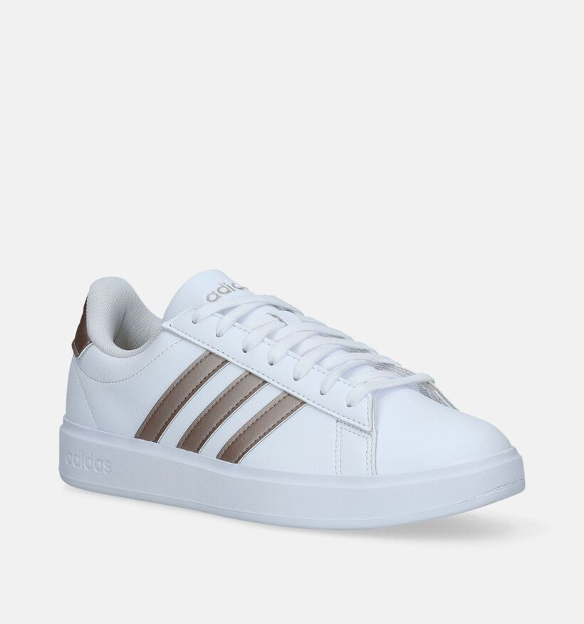 adidas Grand Court 2.0 Baskets sportives en Blanc pour femmes (356989) - pour semelles orthopédiques