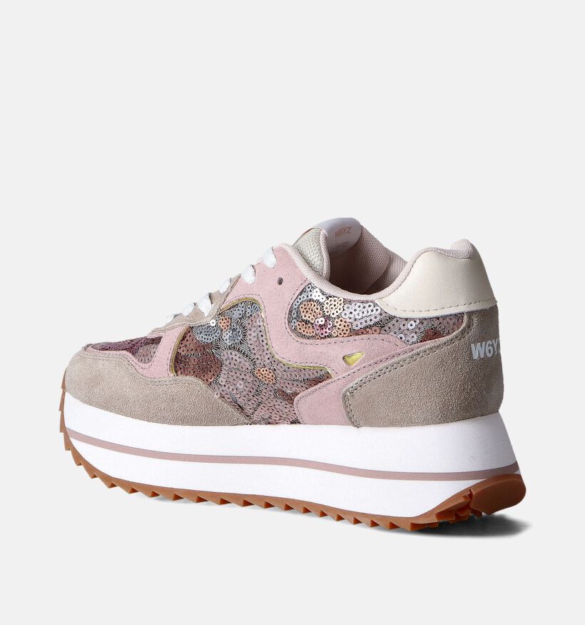 W6YZ Deva Sneakers Roze voor dames (357487) - geschikt voor steunzolen