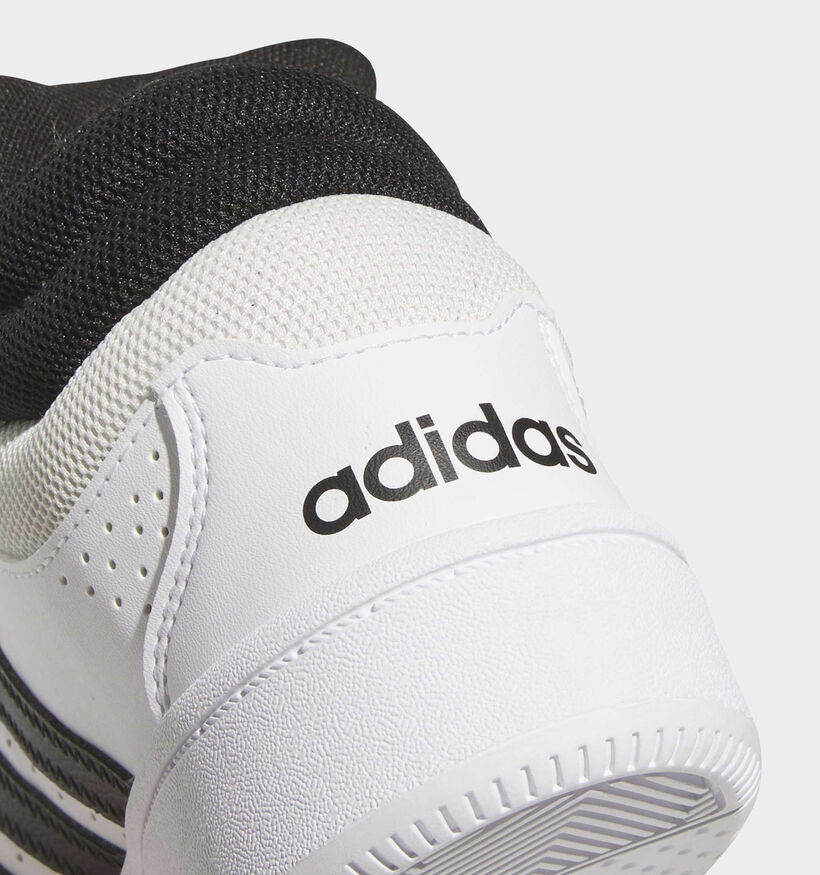 adidas Hoops Mid Classic Baskets montantes en Blanc pour gar&ccedil;ons (375380)