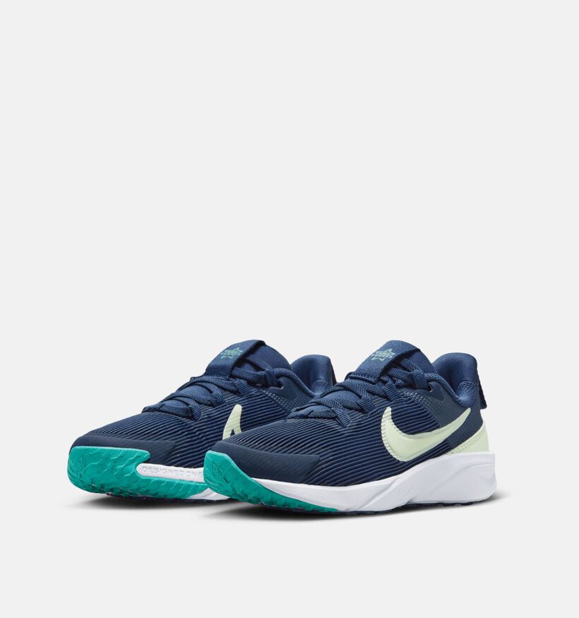 Nike Star Runner 4 Blauwe Sneakers voor jongens, meisjes (356494) - geschikt voor steunzolen