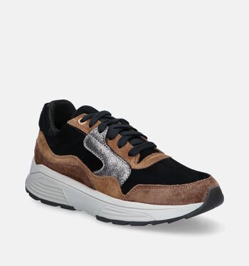 Xsensible Golden Gate Low Sneakers Bruin/Groen