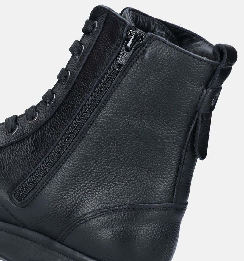 Xsensible Asti Zwarte Veterboots voor dames (348460) - geschikt voor steunzolen