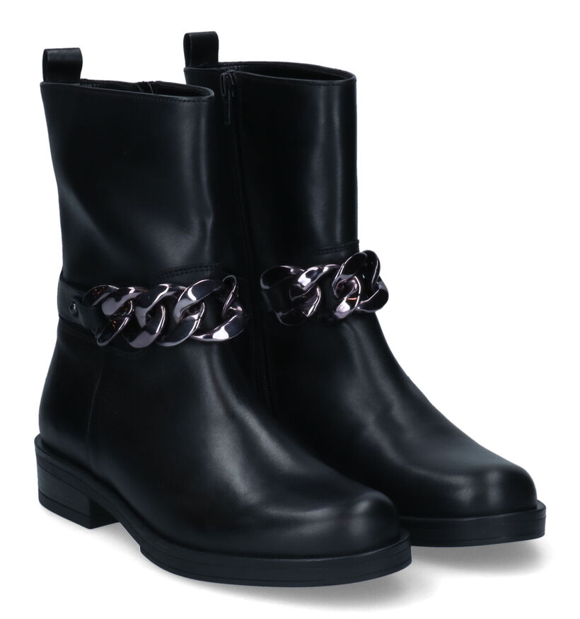 Gabor Best Fitting Zwarte Boots in leer (315284)