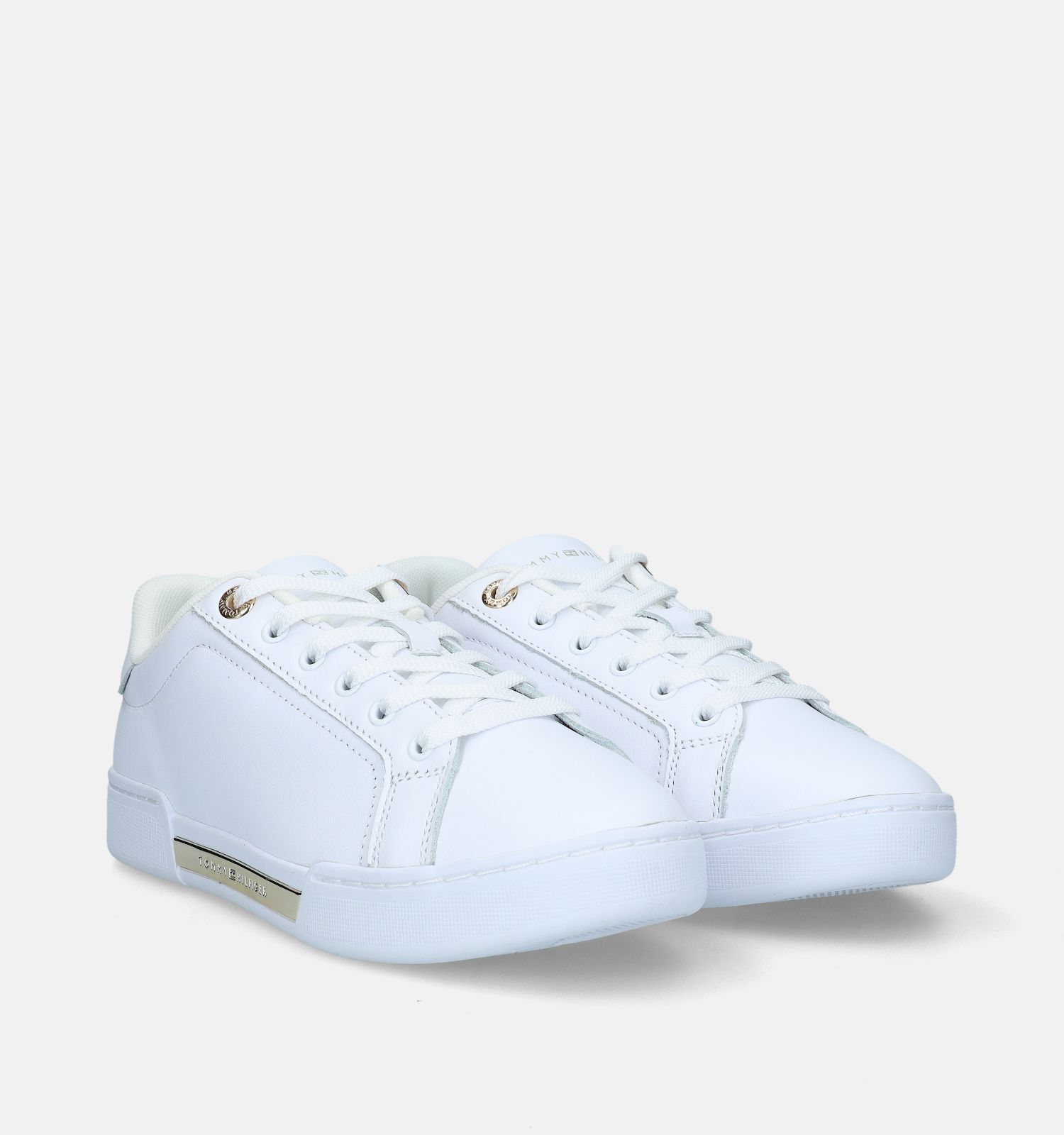 Tommy Hilfiger Chique Court Witte Sneakers Dames Sneakers Online op TORFS.BE