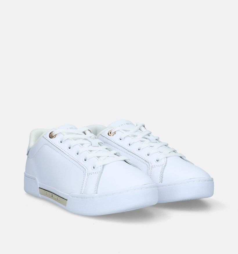Tommy Hilfiger Chique Court Witte Sneakers voor dames (333019) - geschikt voor steunzolen
