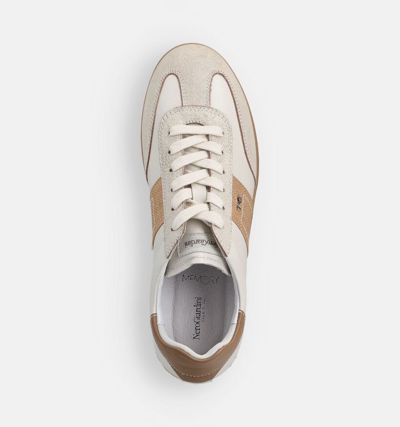 NeroGiardini Baskets en &Eacute;cru pour femmes (369069) - pour semelles orthop&eacute;diques