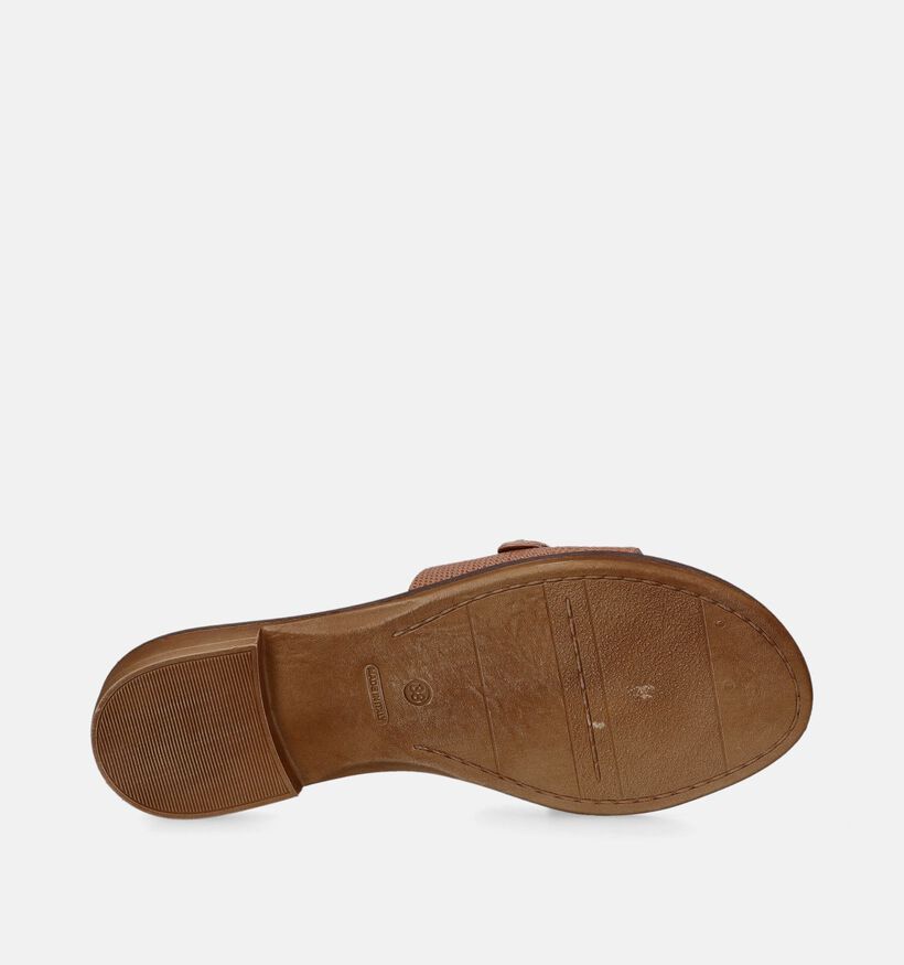 Scapa Nu-pieds plates en Cognac pour femmes (338566)