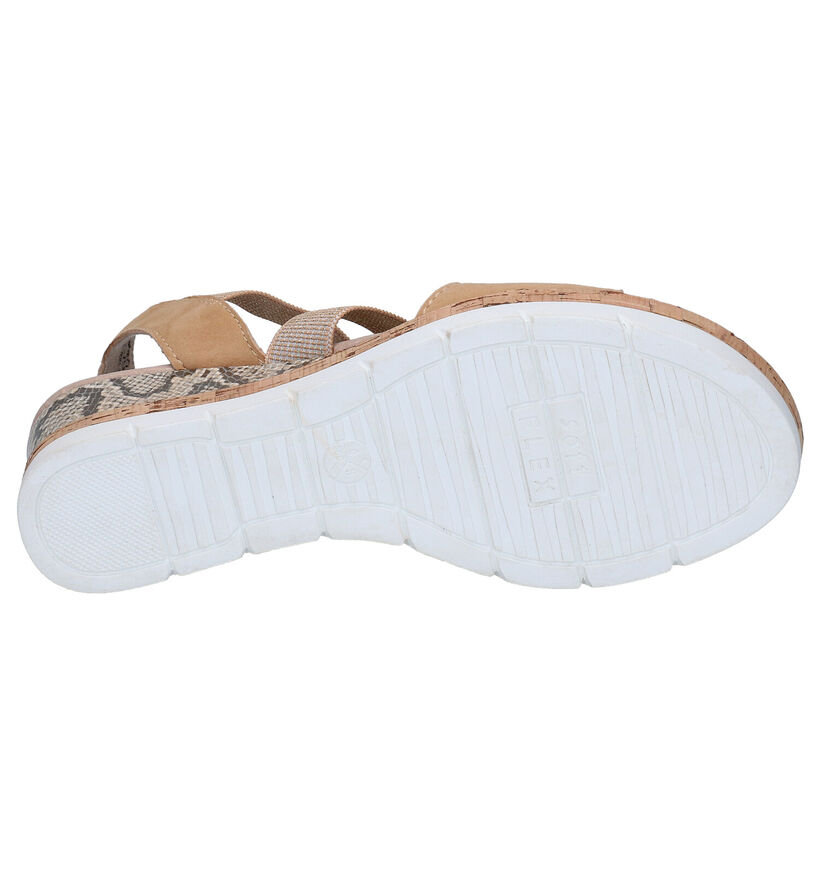 Jana Beige Sandalen in nubuck (270478)