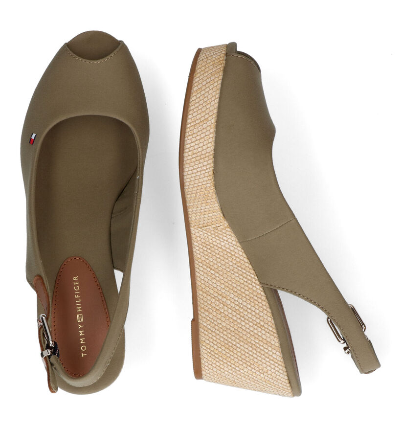 Tommy Hilfiger Iconic Elba Sandales en Beige en textile (320979)