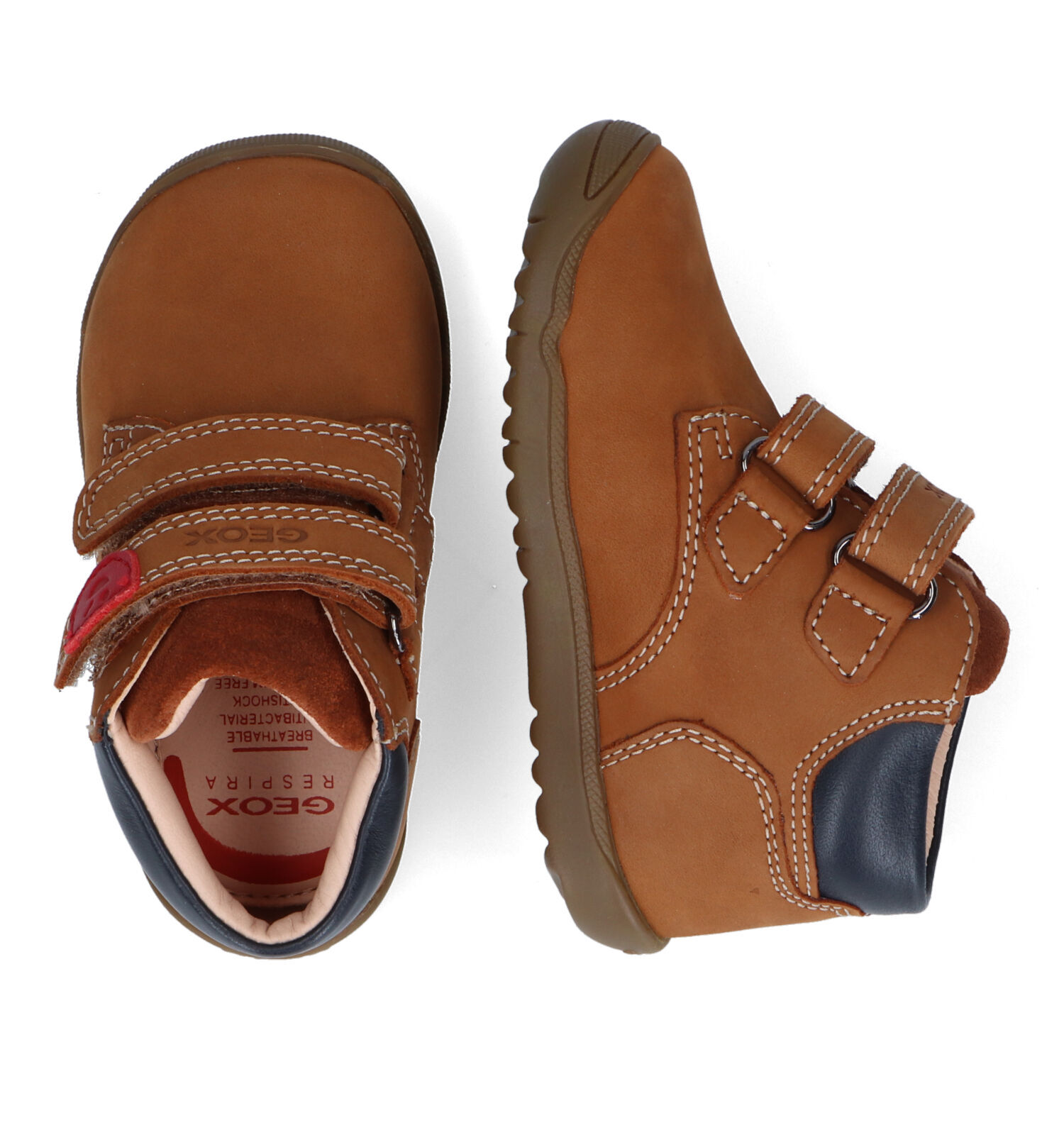 Geox Macchia Cognac Babyschoentjes Jongens Babyschoenen Online