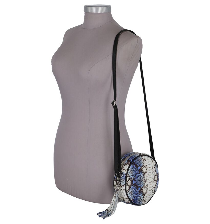 Blauwe Crossbody Tas Dolce C. Circle Bag Leder voor dames (255565)