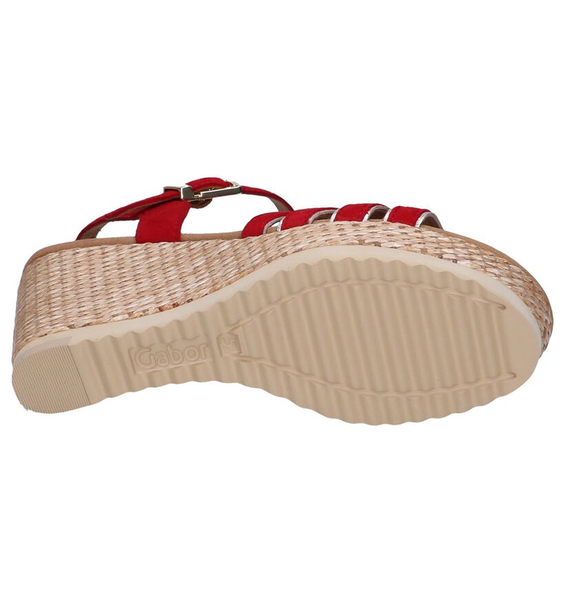 Rode Sandalen Gabor in daim (245555)