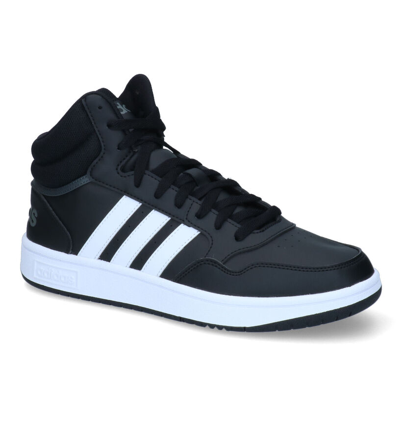 adidas Hoops 3.0 Mid Zwarte Sneakers voor heren (326291)