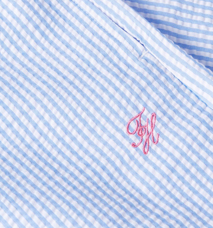 Tommy Hilfiger Seersucker Lichtblauwe Short voor dames (369266)