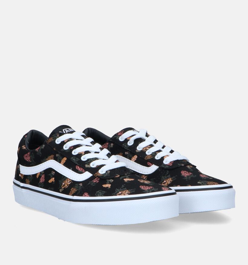 Vans Ward Garden Floral Baskets en Noir pour filles (327969)