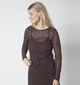 Sisters Point Gimas Donkerbruine Blouse voor dames (384471)