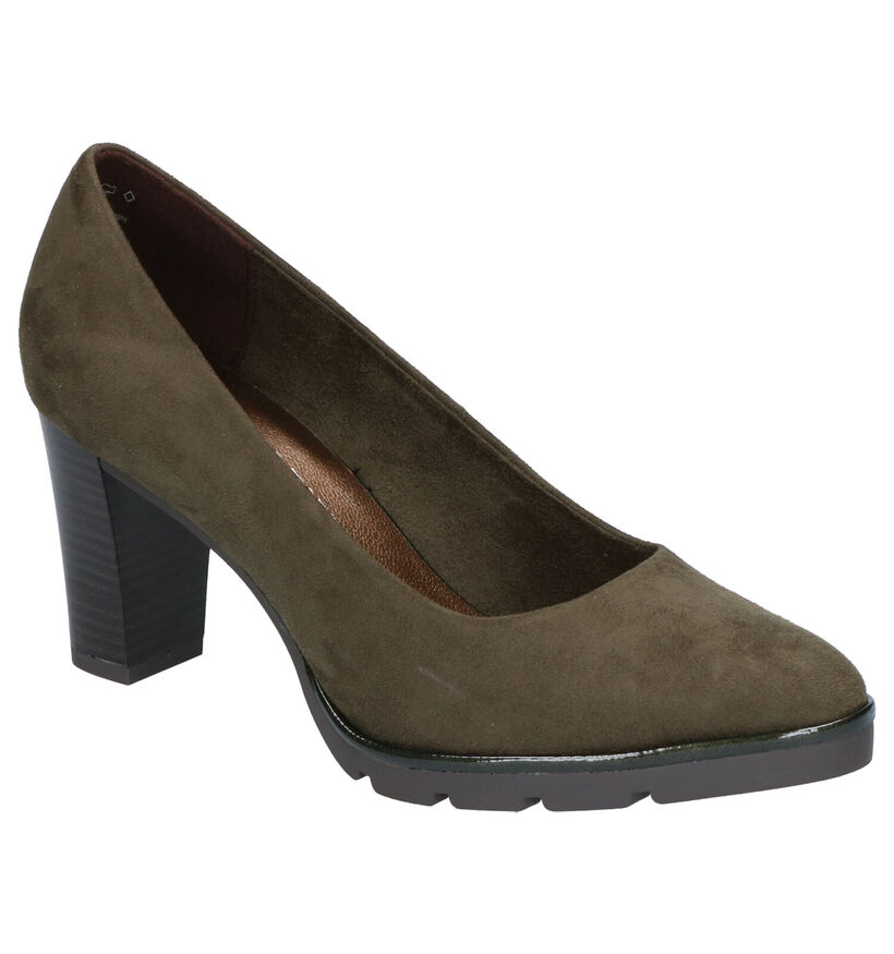 Marco Tozzi Escarpins en Vert kaki en textile (257216)