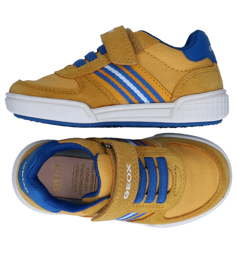 Geox Poseido Baskets en Jaune en nubuck (287080)