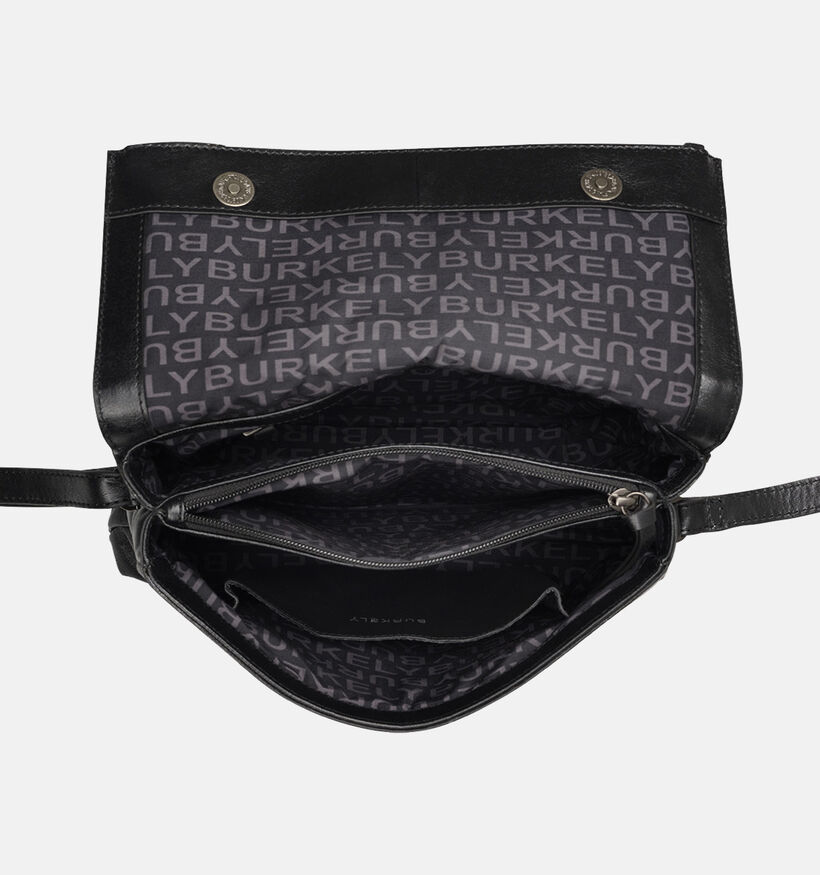 Burkely Creased Crystal Sac à bandoulière en Noir pour femmes (363082)