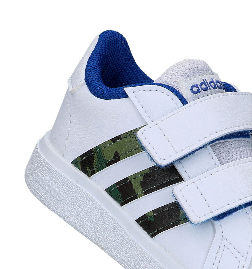 adidas Grand Court 2.0 CF Witte Sneakers voor jongens, meisjes (324108)