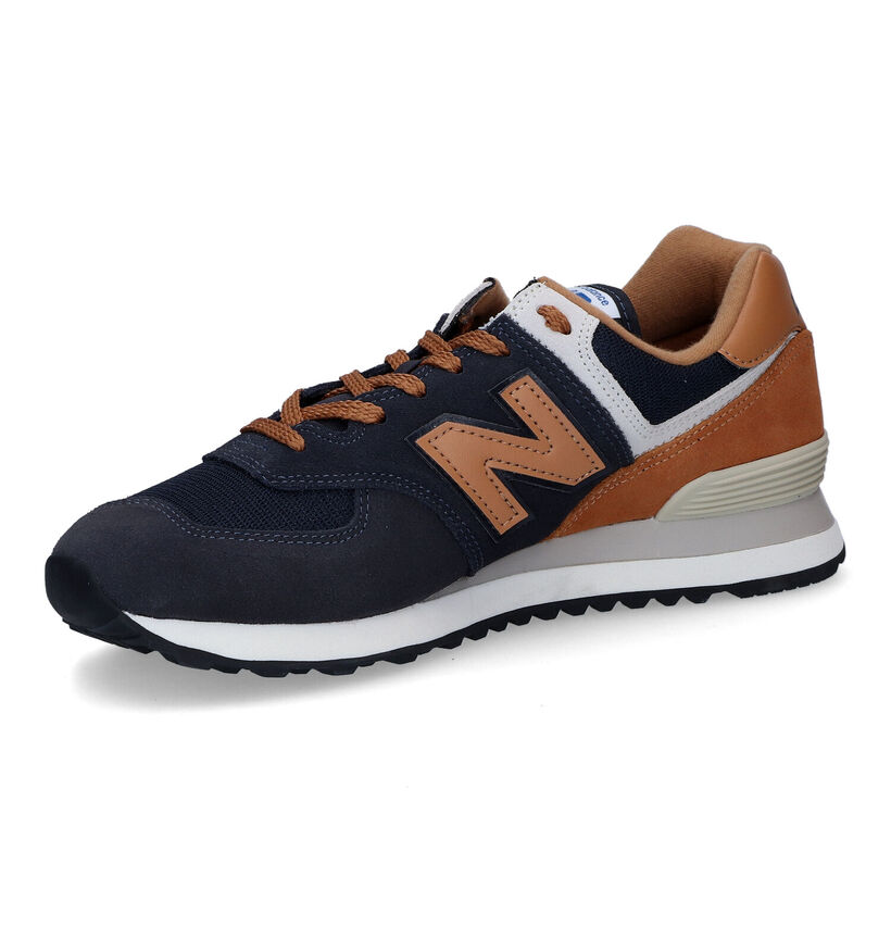 New Balance ML 574 Baskets basses en Gris pour hommes (353357) - pour semelles orthopédiques