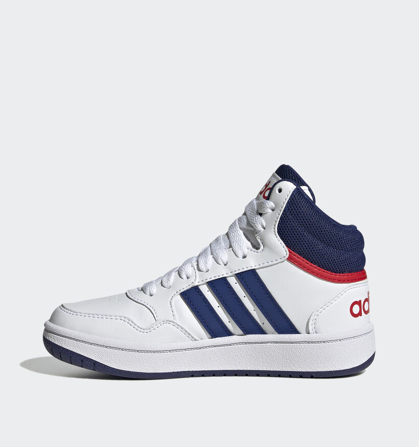 adidas Hoops 3.0 MID Witte Sneakers voor jongens, meisjes (348983)
