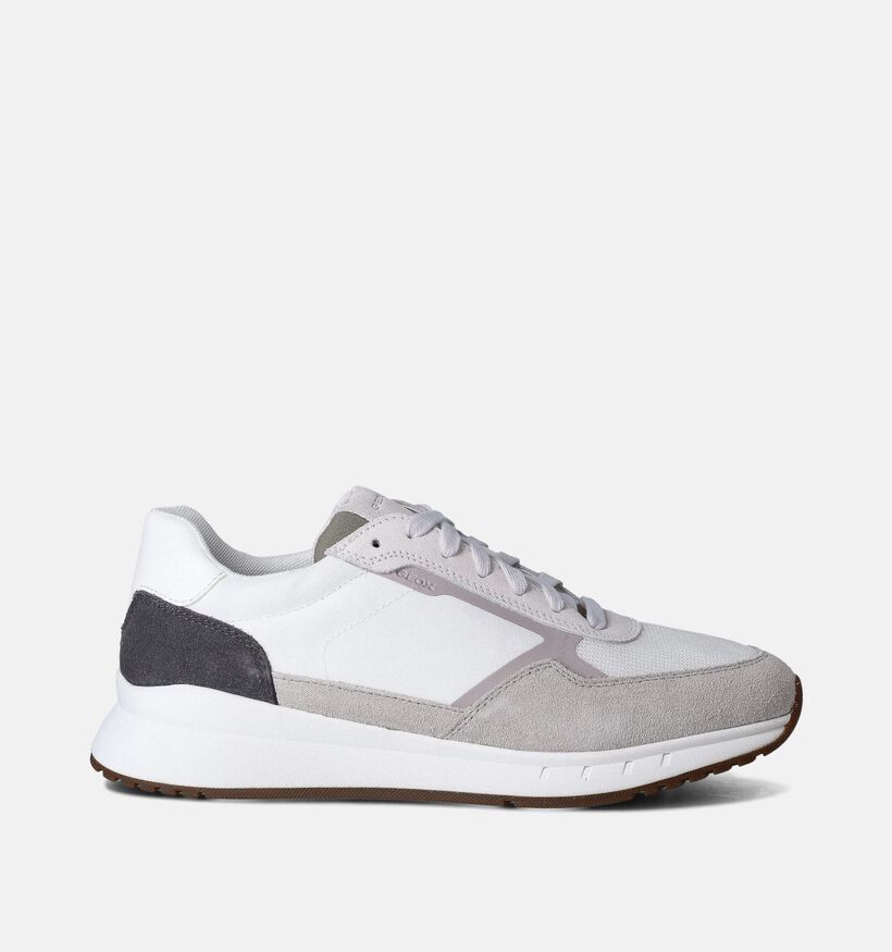 Geox Branthon Grijze Veterschoenen voor heren (353849) - geschikt voor steunzolen