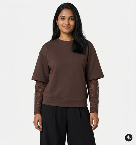 Vila T-shirts Bruin