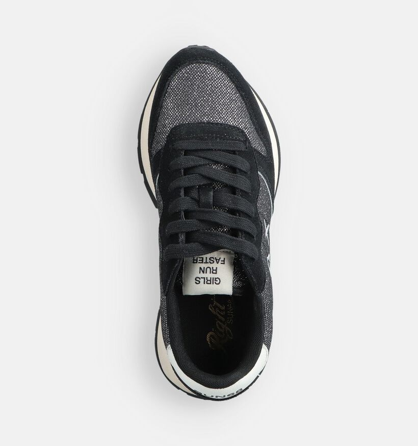 Sun68 Ally Glitter Zwarte Sneakers voor dames (361899) - geschikt voor steunzolen