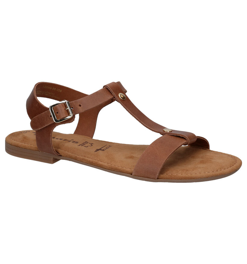 Tamaris Touch it Cognac Sandalen in leer (289515)