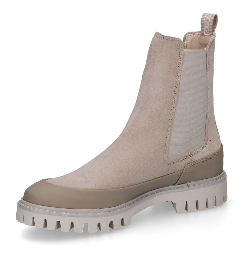 Tommy Hilfiger Bottines Chelsea en Beige foncé pour femmes (310688)