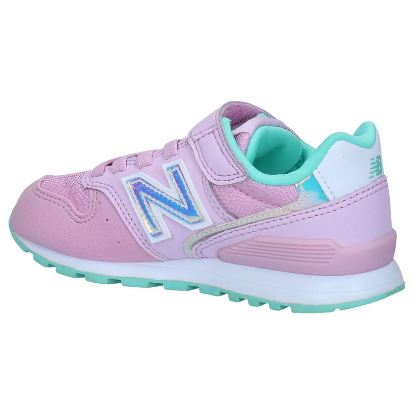 New Balance YV996 Baskets en Gris en simili cuir (276831)