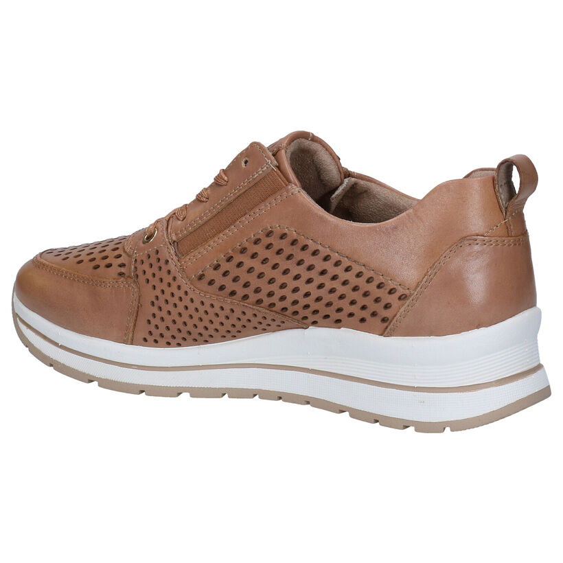 Tamaris Purerelax Cognac Veterschoenen in leer (289435)