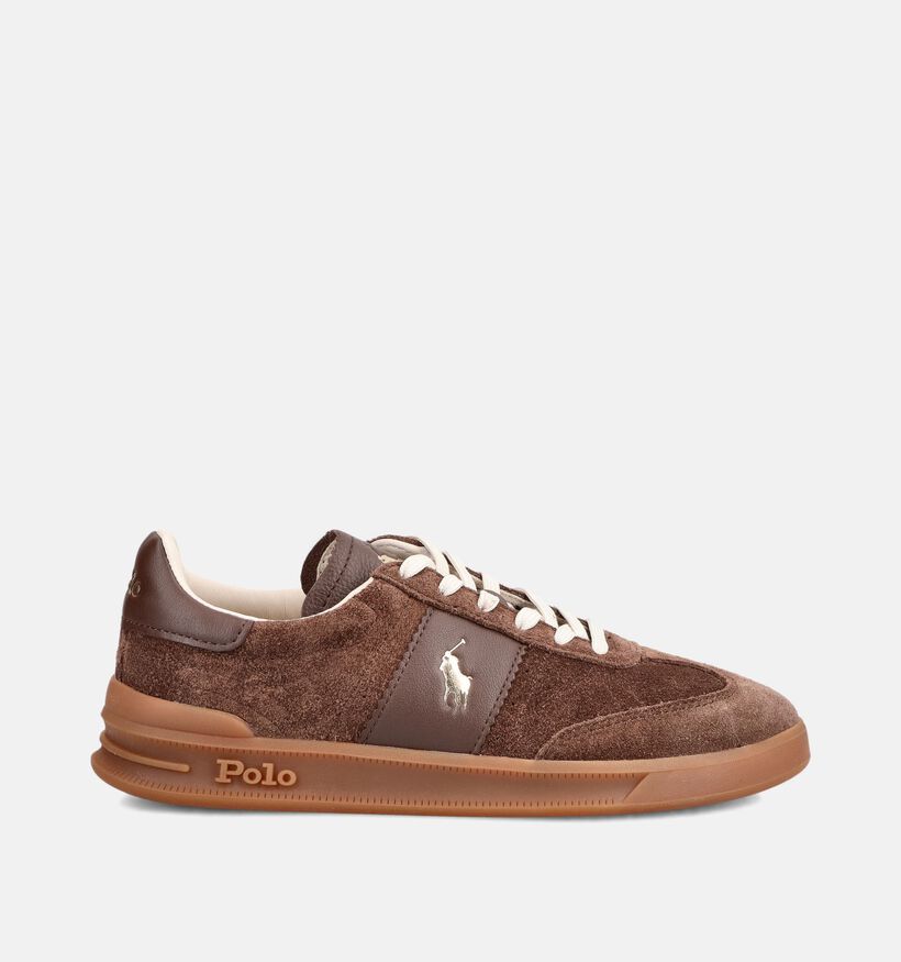 Polo Ralph Lauren HRT Aera Baskets en Marron pour femmes (377208)
