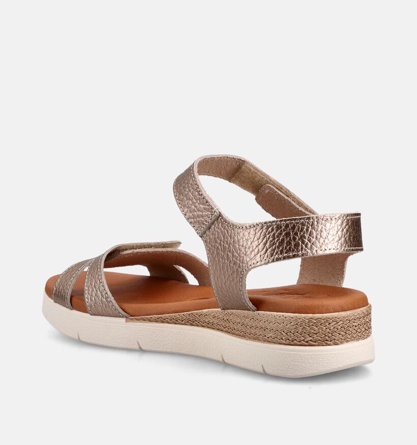 Hush Puppies Dartos Sandales compens&eacute;es en Or pour femmes (370578)