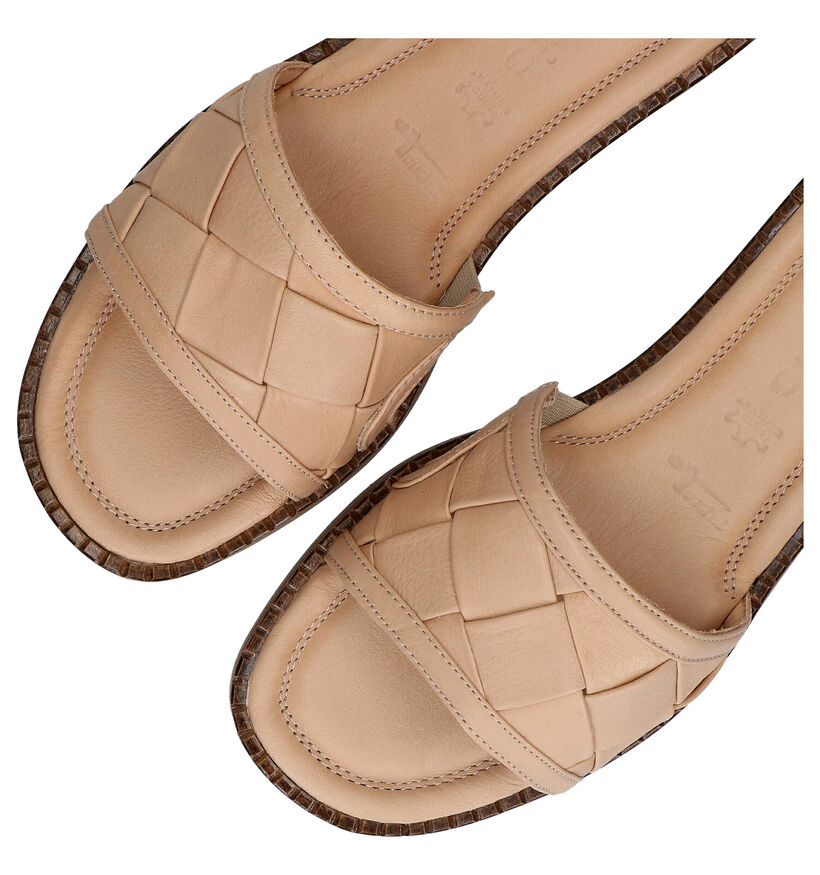 Tamaris Touch it Mules en Beige en cuir (289389)