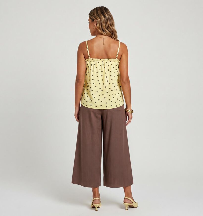 The Shirt Project Bruine Wijde Broek voor dames (376285)