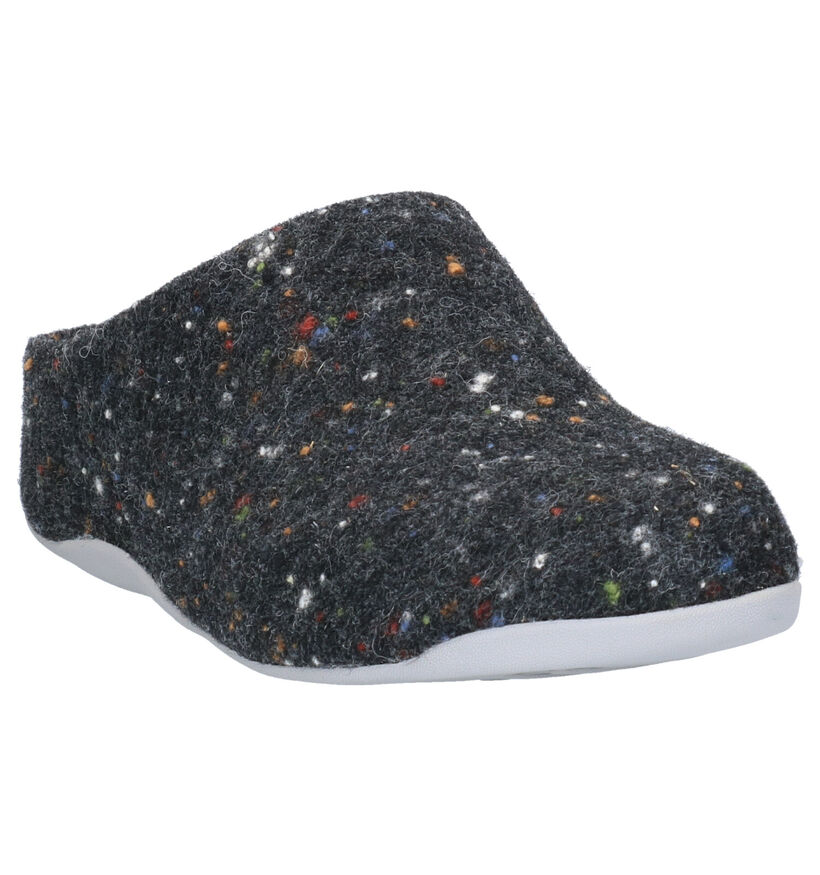 FitFlop Shuv Felt Grijze Pantoffels voor dames (313553)