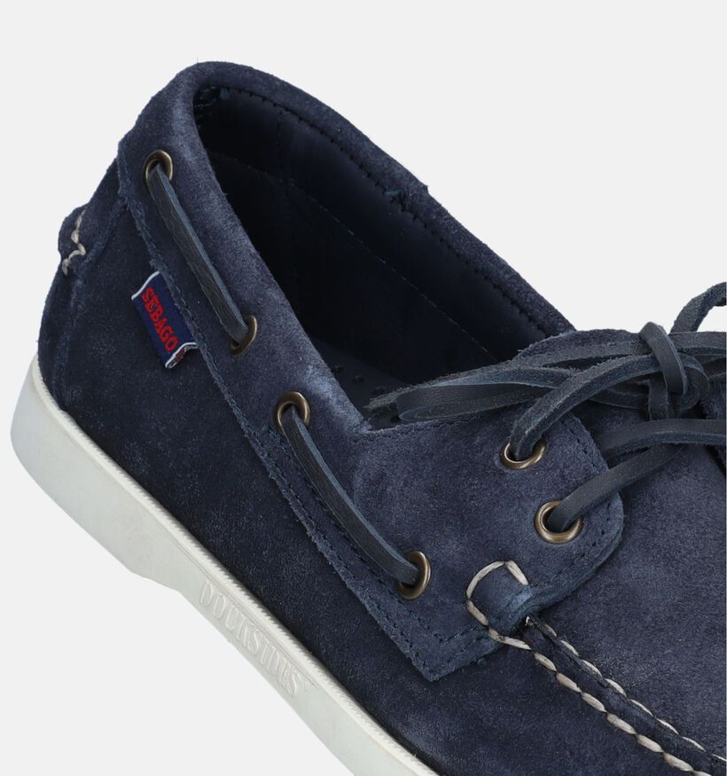 Sebago Dockside Portland Flesh Out Blauwe Bootschoenen voor heren (336841)