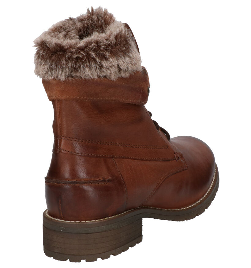 Mario Rossi Cognac Boots in leer (255176)