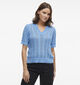 Vila Toto Blauwe Trui met V-hals voor dames (351798)