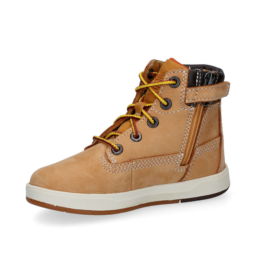 Timberland Davis Square 6 Inch Zwarte Bottines voor jongens (293805) - geschikt voor steunzolen