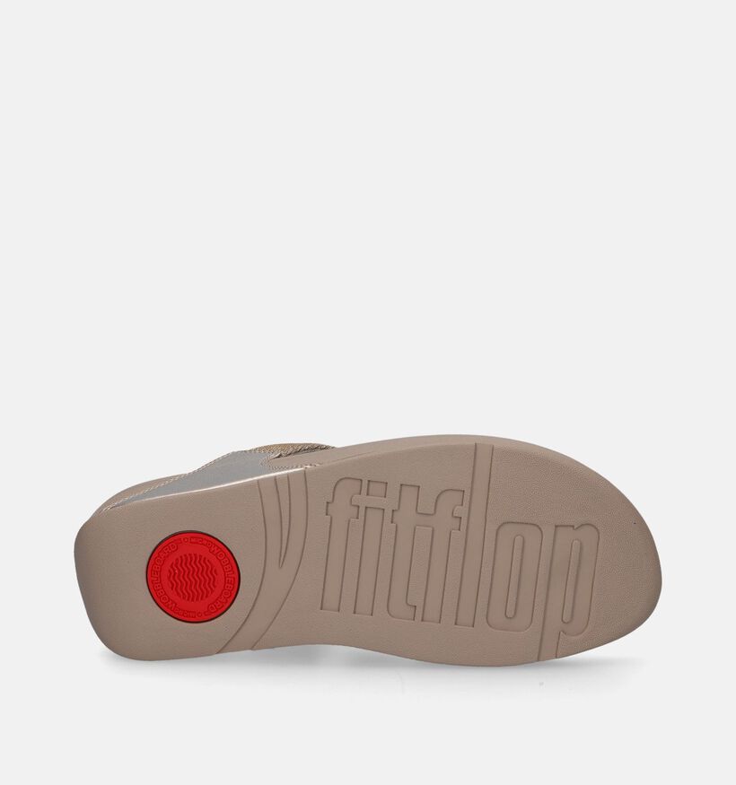 FitFlop Lulu Toepost Tongs en Noir pour femmes (353816)