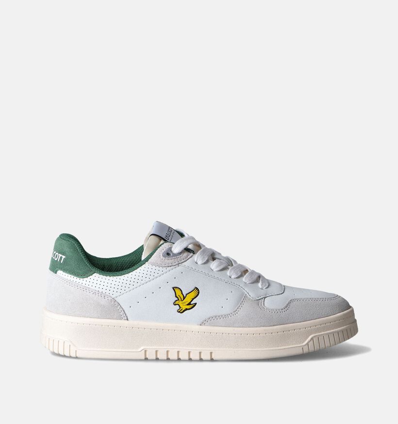 Lyle & Scott Culross Chaussures &agrave; lacets en Blanc pour hommes (354478) - pour semelles orthop&eacute;diques
