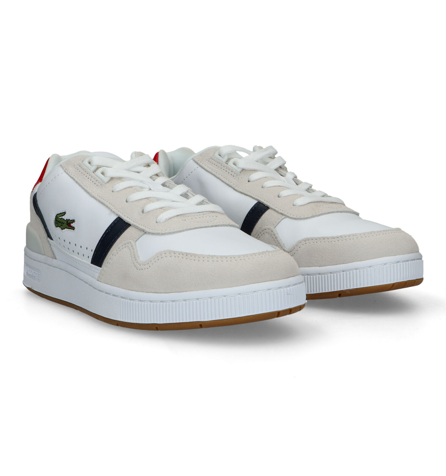 Lacoste T Clip Witte Sneakers Heren Sneakers Online op TORFS.BE
